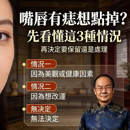 嘴唇有痣想點掉？先看懂這3種情況，再決定要保留還是處理
