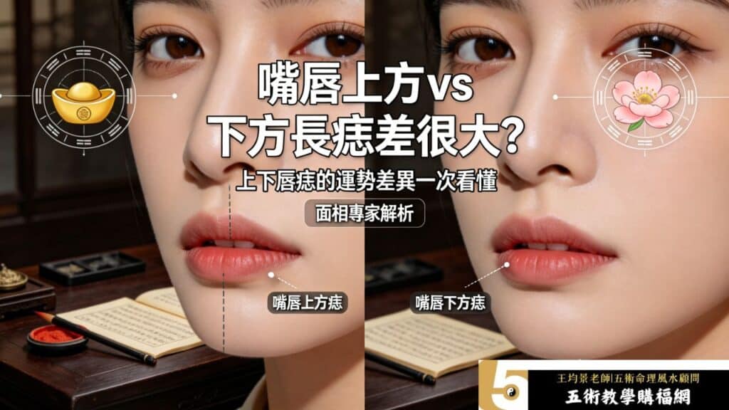 嘴唇上方與下方長痣差很大？面相專家解析上下唇痣的運勢差異