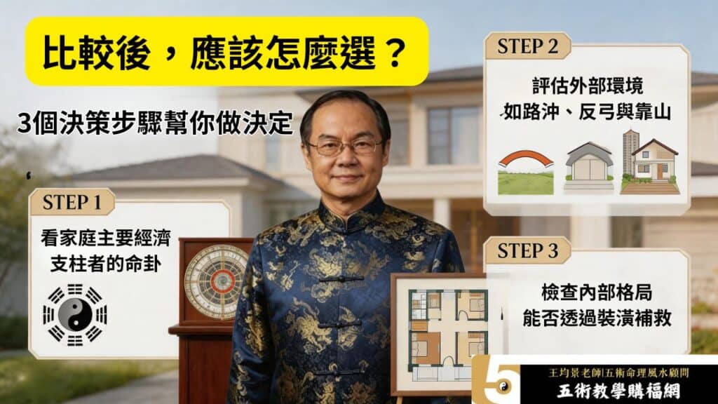 坐西南朝東北跟坐北朝南的風水比較後，應該怎麼選？3個決策步驟幫你做決定
