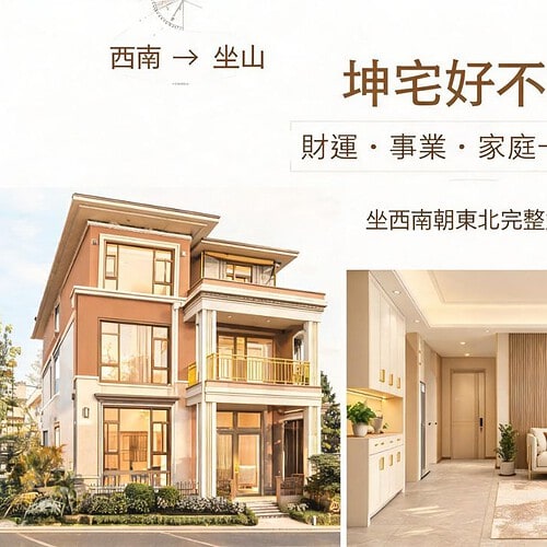 房子坐西南朝東北的坤宅好不好？財運、事業、家庭影響一次看懂