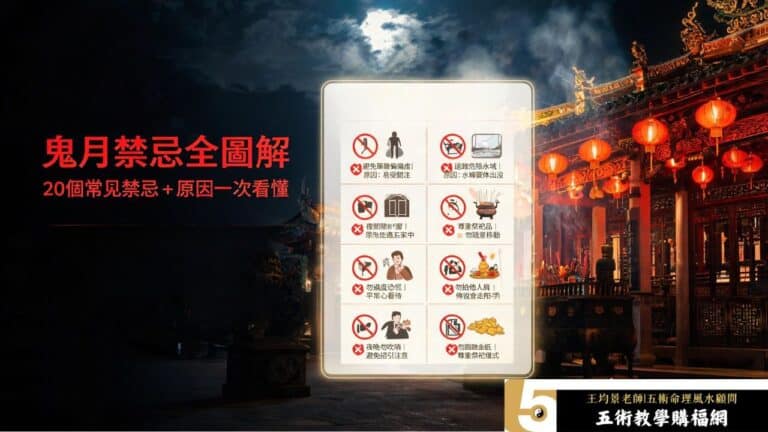 2026鬼月禁忌全圖解，20個農曆七月常見禁忌、原因與注意事項懶人包
