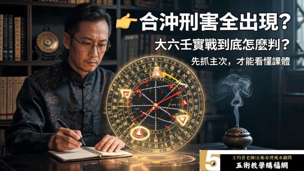 大六壬實戰綜合案例，合沖刑害與三合局同時出現時的課體判讀方法