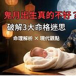 鬼月出生的人命格解析，破除農曆七月出生的3大迷思，從命理到現代觀點一次看懂