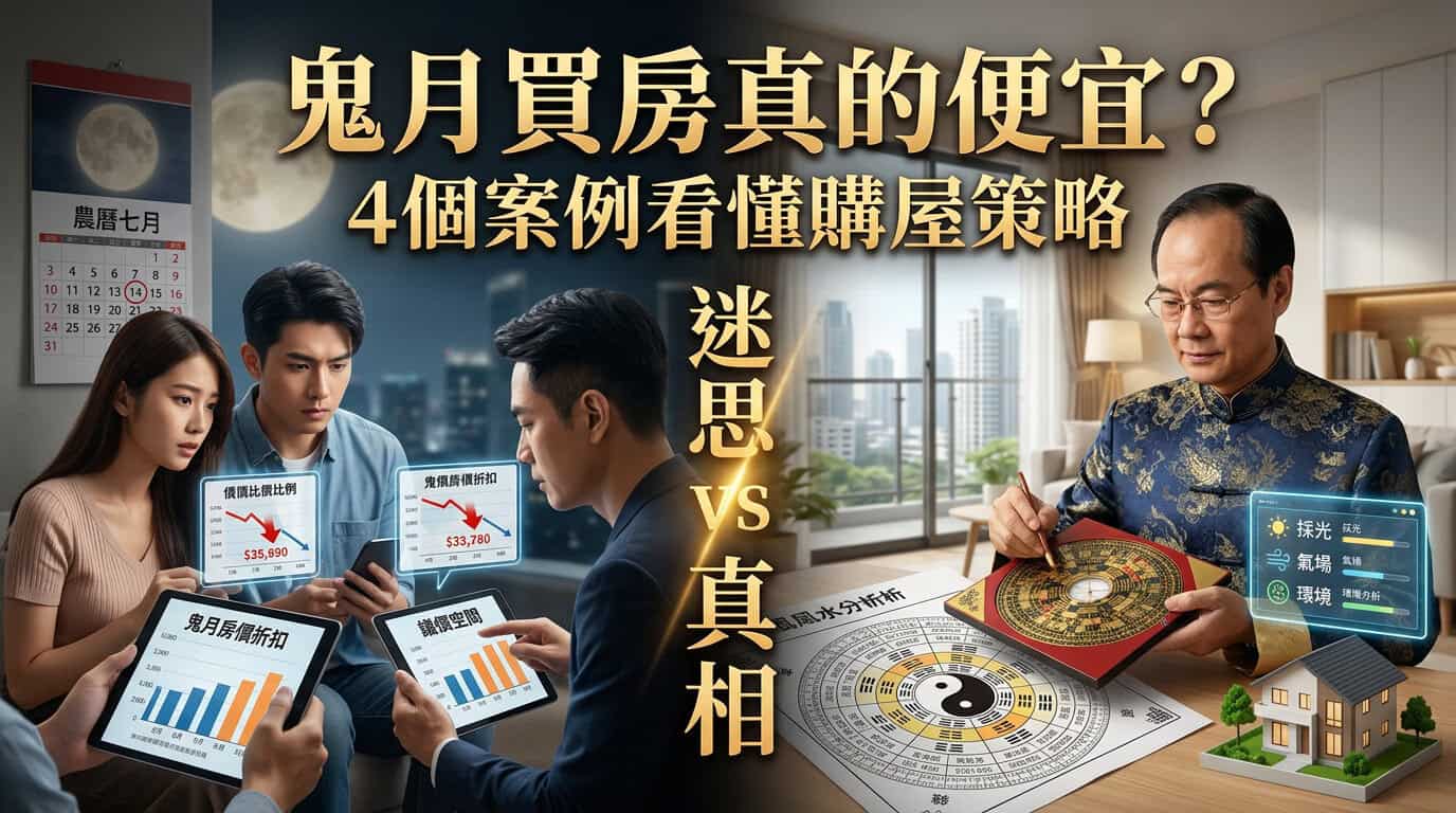 鬼月買房真的比較便宜嗎？4個真實案例解析，購屋策略與房屋氣場判斷一次看懂