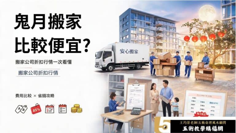 農曆七月鬼月搬家找搬家公司會更便宜嗎？搬家費用比較、折扣行情與省錢攻略一次看懂