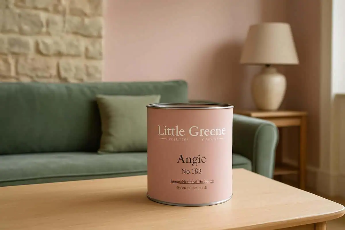 Peinture dégradé pastel Little Greene teintes rose poudré vert amande bleu horizon zéro COV pour chambre bébé