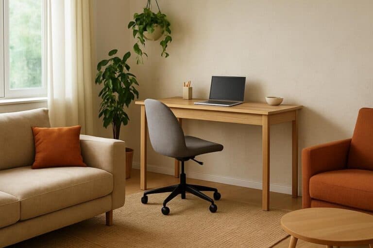 7 idées pour aménager un bureau dans le salon sans le surcharger