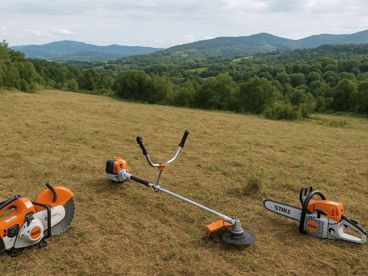 Vista panorámica de una gran finca desbrozada en el Vallès Occidental, lista para su uso.