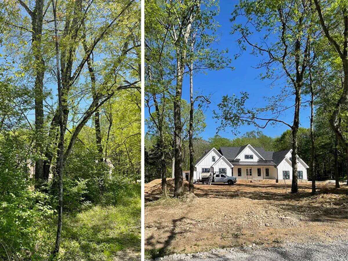 Resultado del mantenimiento y desbroce de una parcela en una urbanización de Sant Cugat del Vallès.