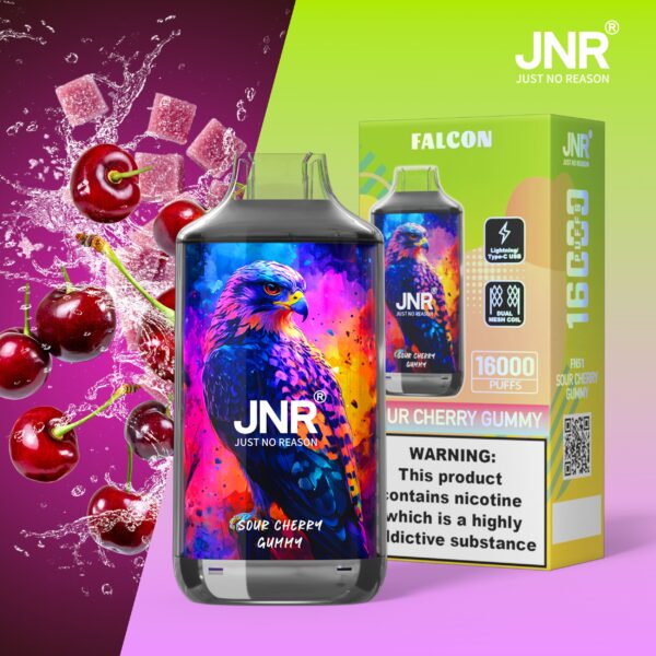 JNR Falcon 16000 Sour Cherry Gummy