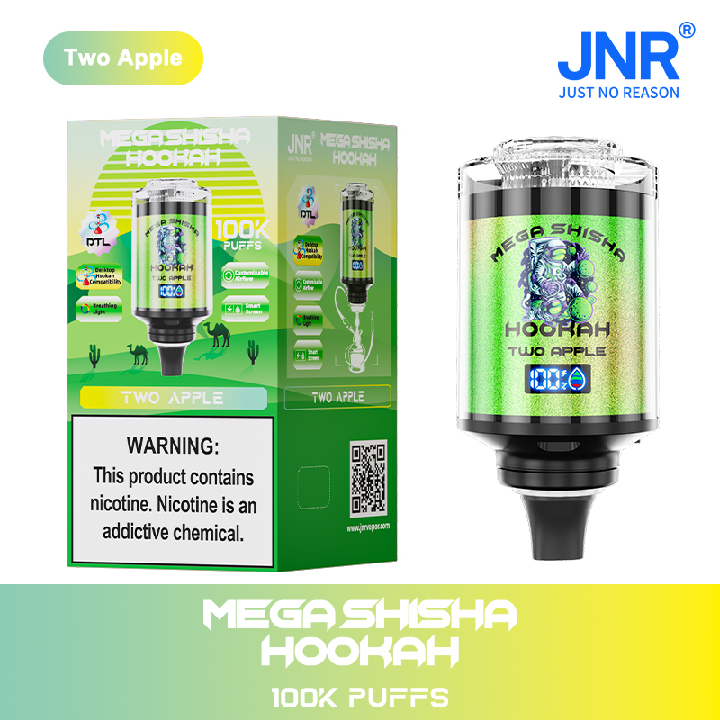 JNR Mega Shisha Hookah 100K Two Apple