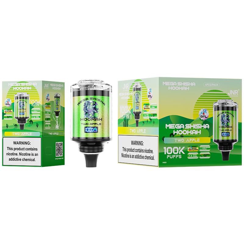 JNR Mega Shisha Hookah 100K Two Apple