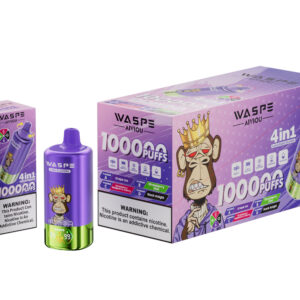 WASPE 4-in-1 100000 Grape Ice/Strawberry Kiwi/Strawberry Raspberry Cherry/Black Knight