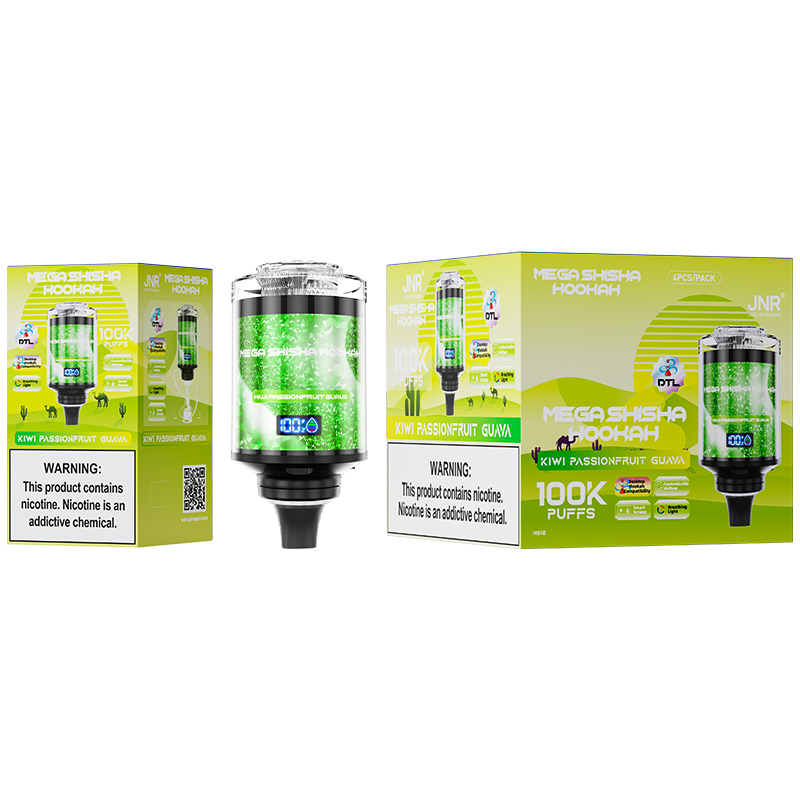 JNR Mega Shisha Hookah 100K Kiwi Passionfruit Guava
