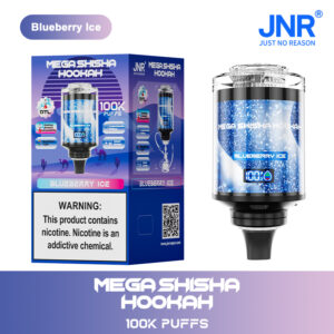 JNR Mega Shisha Hookah 100K Blueberry Ice