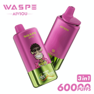 WASPE AIVIOU 60000 Strawberry Watermelon/Strawberry Raspberry Candy/Grape Ice
