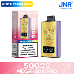 JNR Mega Box Pro 50000 White Peach Razz