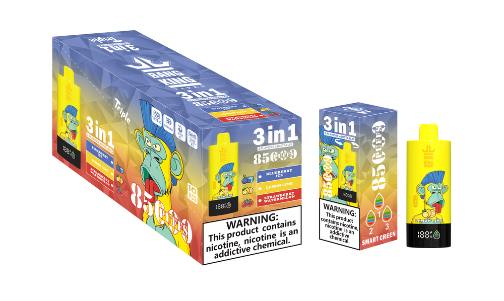 Bang King 85000 Lemon Lime/Strawberry Watermelon/Blueberry Ice