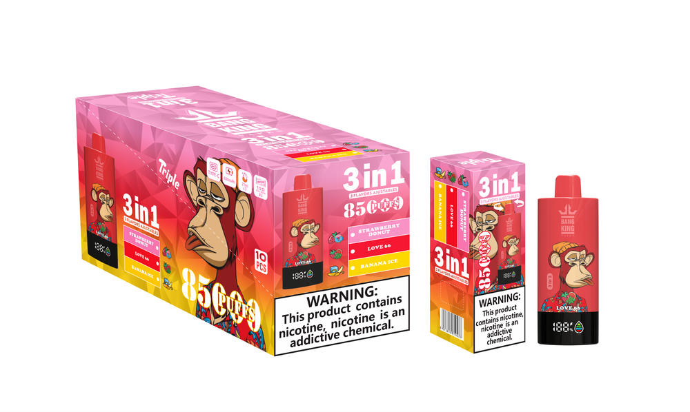 Bang King 85000 Strawberry Donut/Banana Ice/Love 66