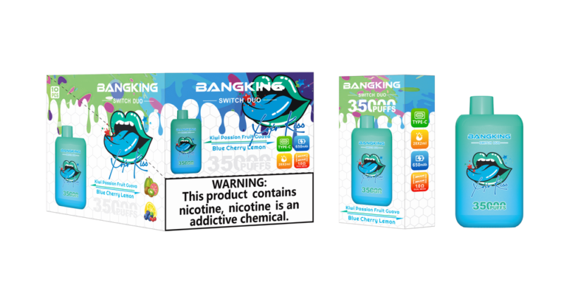 Bang King 35000 Black Dragon Ice/Strawberry Kiwi – Bild 3