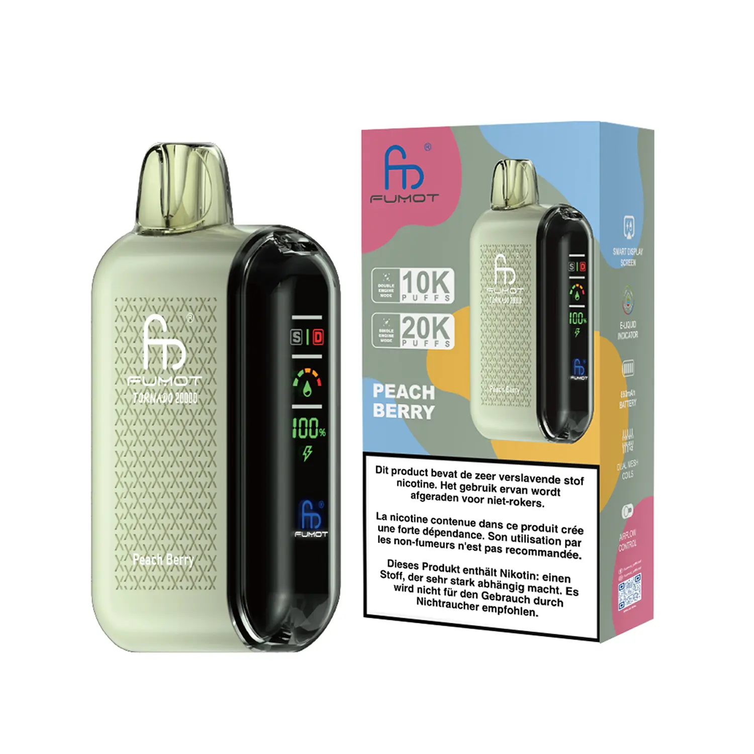 Fumot Tornado 20000 Peach Berry