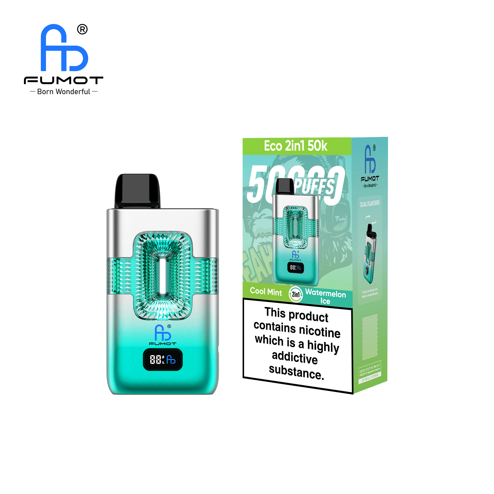 Fumot ECO 2in1 50K Cool Mint/Watermelon Ice – Image 3