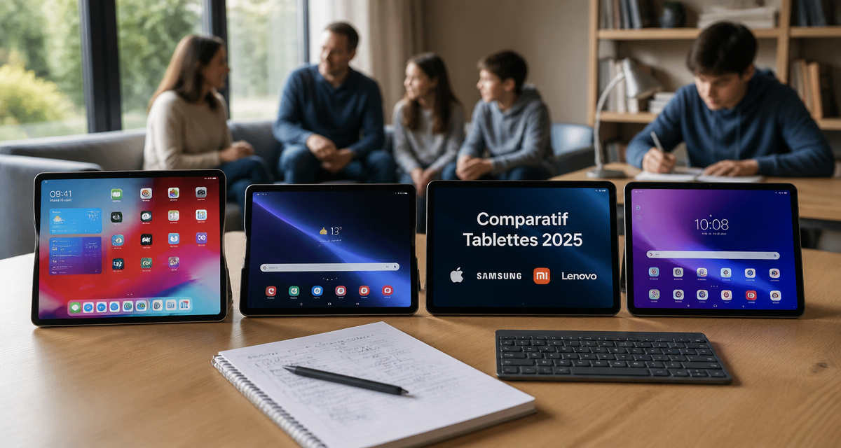 comparatif tablette 10 pouces iPad Samsung Xiaomi Lenovo