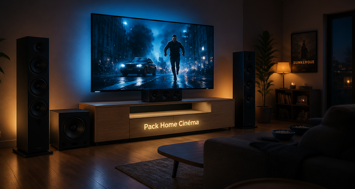 meilleur pack enceinte home cinéma dans un salon moderne