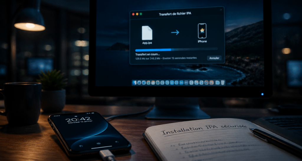 Transfert ipa ios sur iPhone via USB