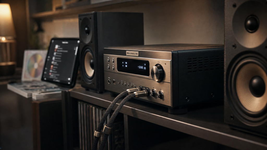 Mini-chaîne hifi 60 millions de consommateur dans un salon compact