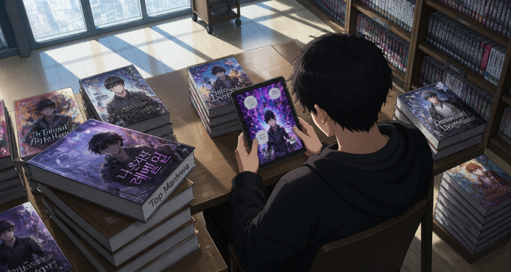 Top manhwa lecteur tablette bibliothèque