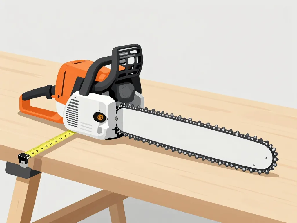 mesure précise guide de tronçonneuse avec ruban