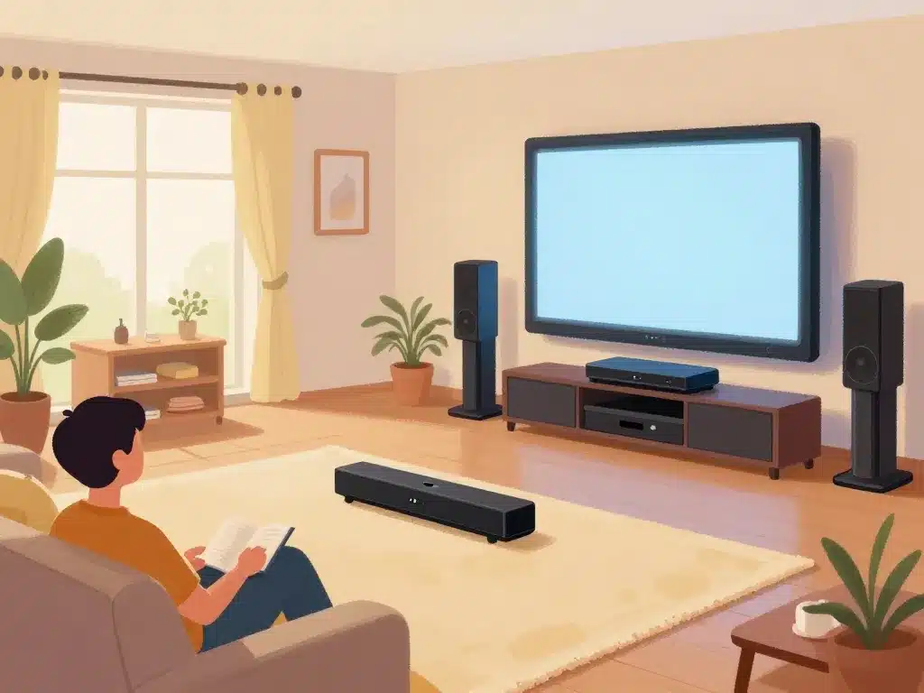 Choix boss home theater selon salon illustration