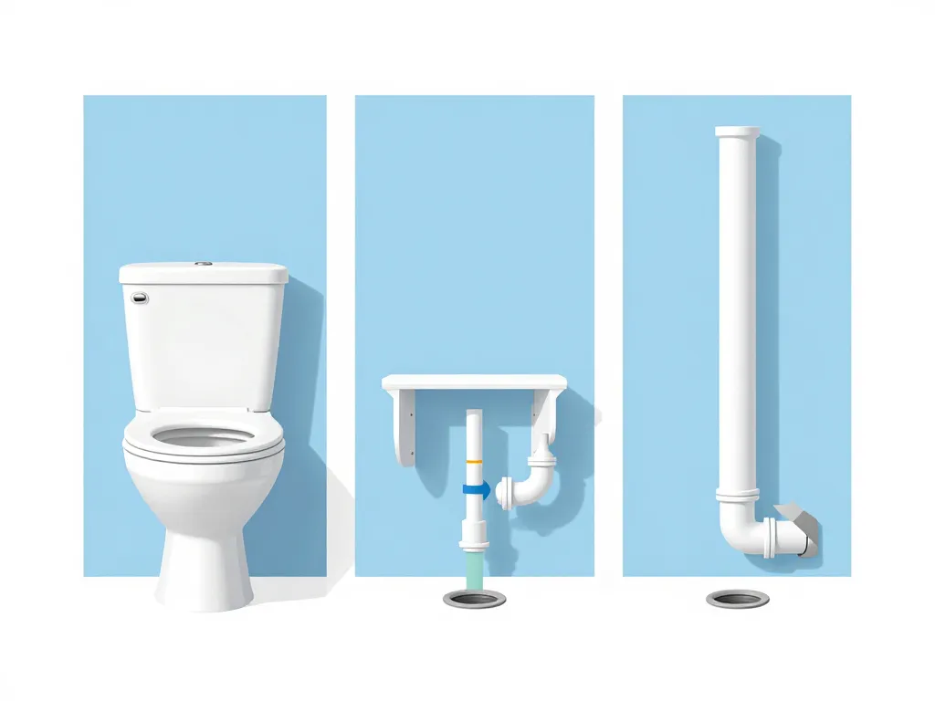 schema comparatif hauteur evacuation wc différents modèles