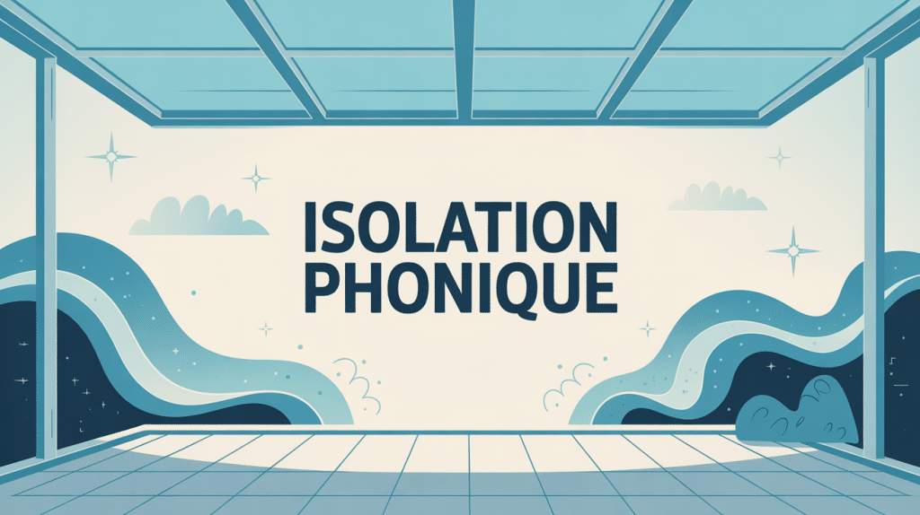 Illustration isolation phonique pour insonoriser une pièce