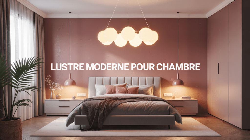 lustre moderne pour chambre éclairage décor élégant