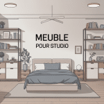 meuble pour studio moderne avec meubles multifonctions