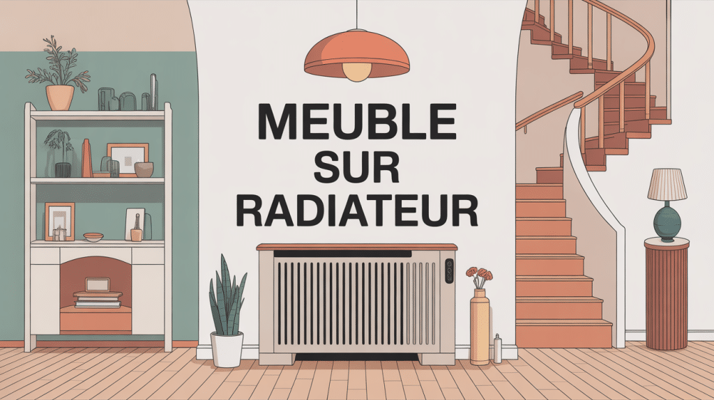 Illustration meuble sur radiateur et solutions gain de place