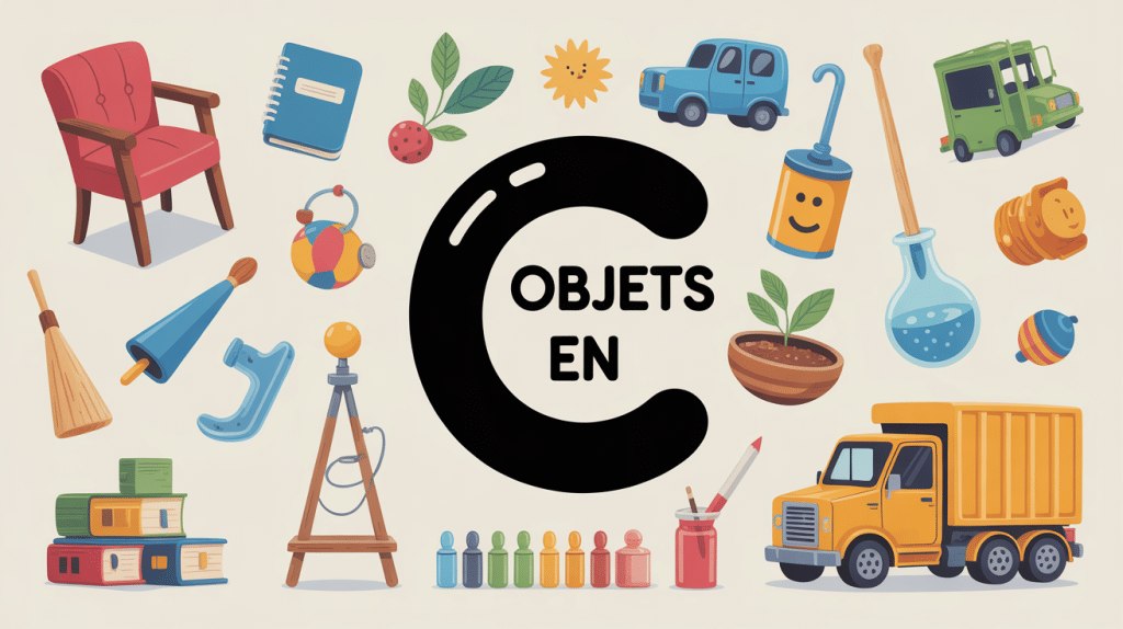 objet en c visuel ludique jeux de lettres