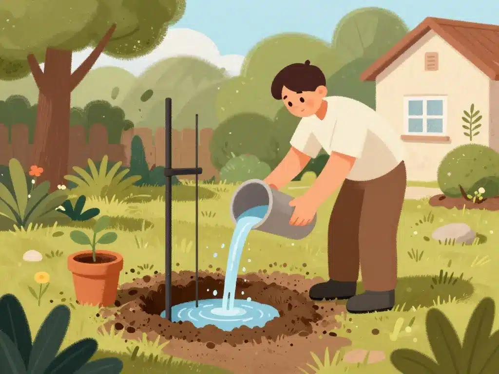 test sol puits d'infiltration eaux pluviales faisabilité