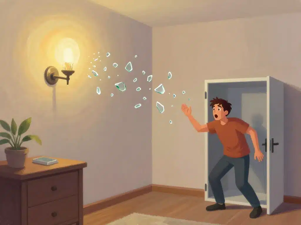 Effets ampoule explose dangers