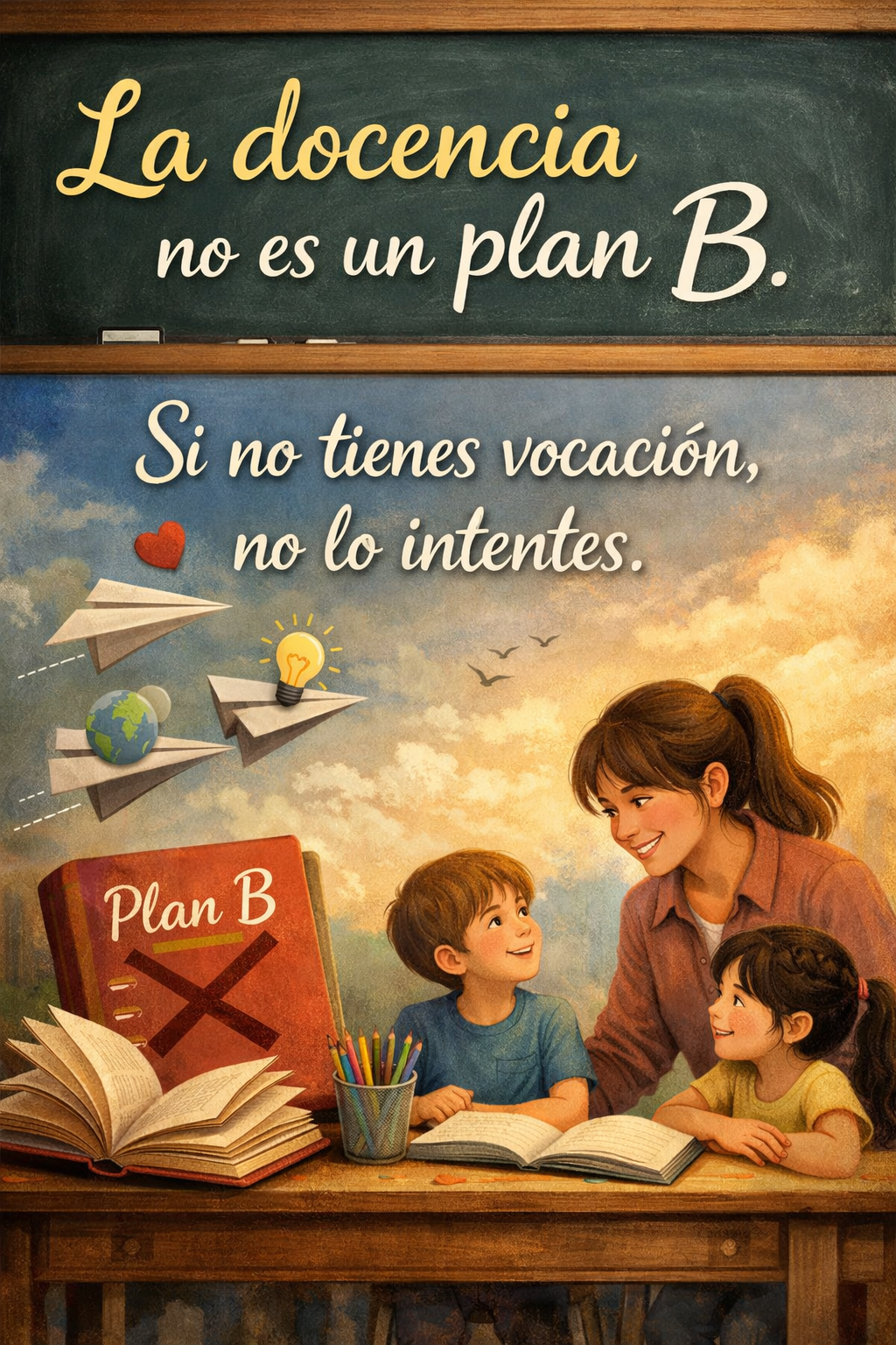 La docencia no es un plan B