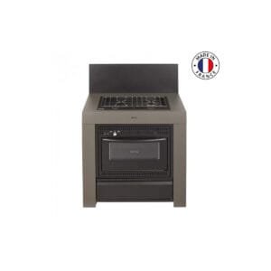 Module cuisinière Eno four et plaque gris cargo