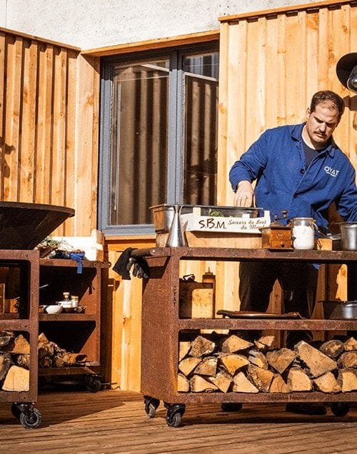 Desserte extérieure 120cm acier corten - OYAT – Image 2