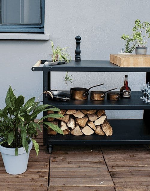 Desserte extérieure 120cm noir - OYAT – Image 2