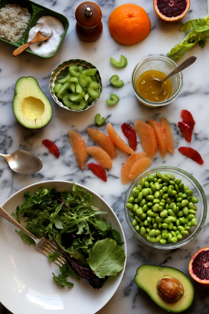edamame grapefruit avocado salad