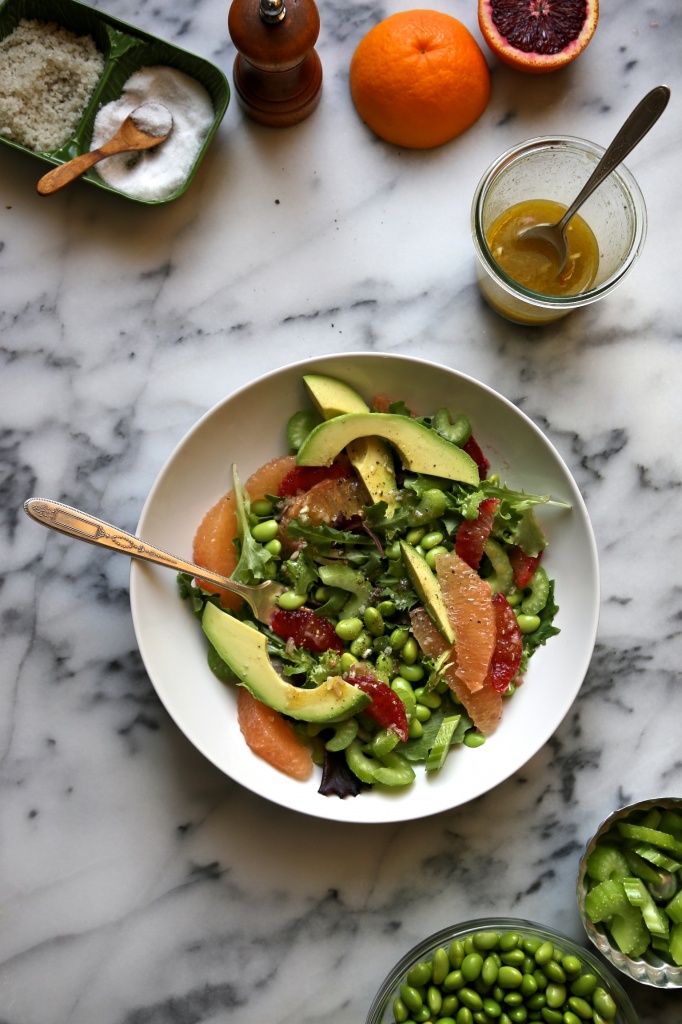 edamame grapefruit avocado salad