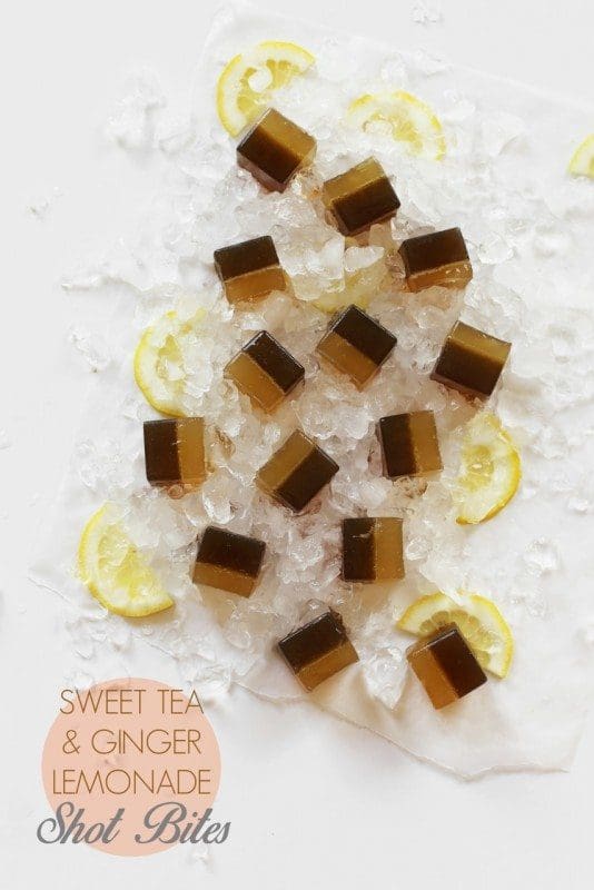 Sweet Tea, Bourbon, and Lemonade Shot Bites // joy the baker