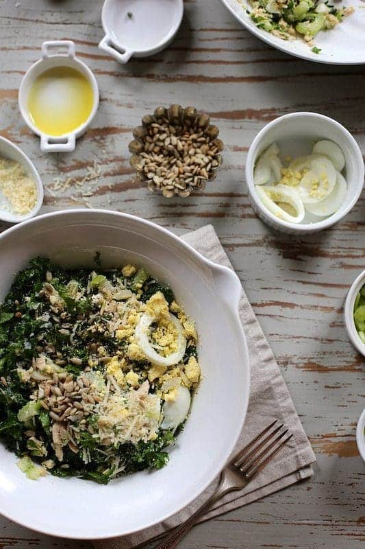 tuna kale and egg salad