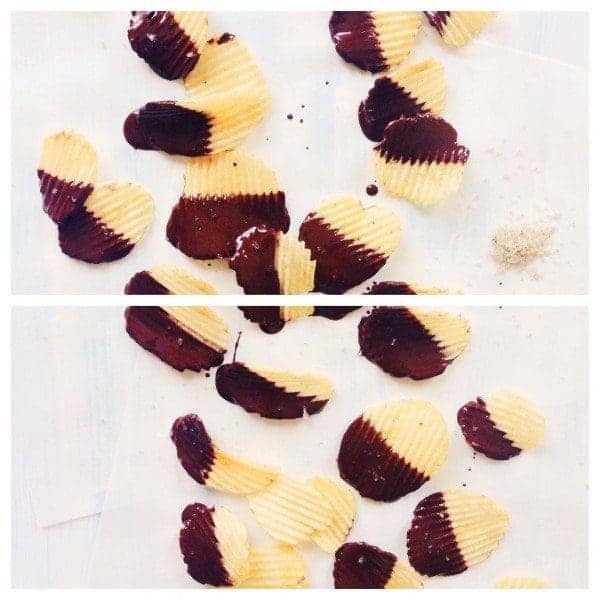 Chocolate Dipped Potato Chips